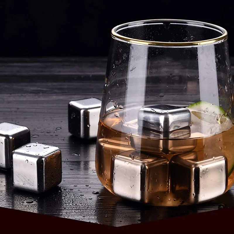 Whiskey Stone Set - Cubetti Refrigeranti per Whisky e Vino,