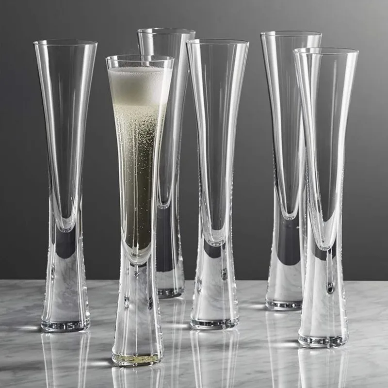 Champagne Flute Pair - Ereganto Bicchieri da champagne Flauti glitterati