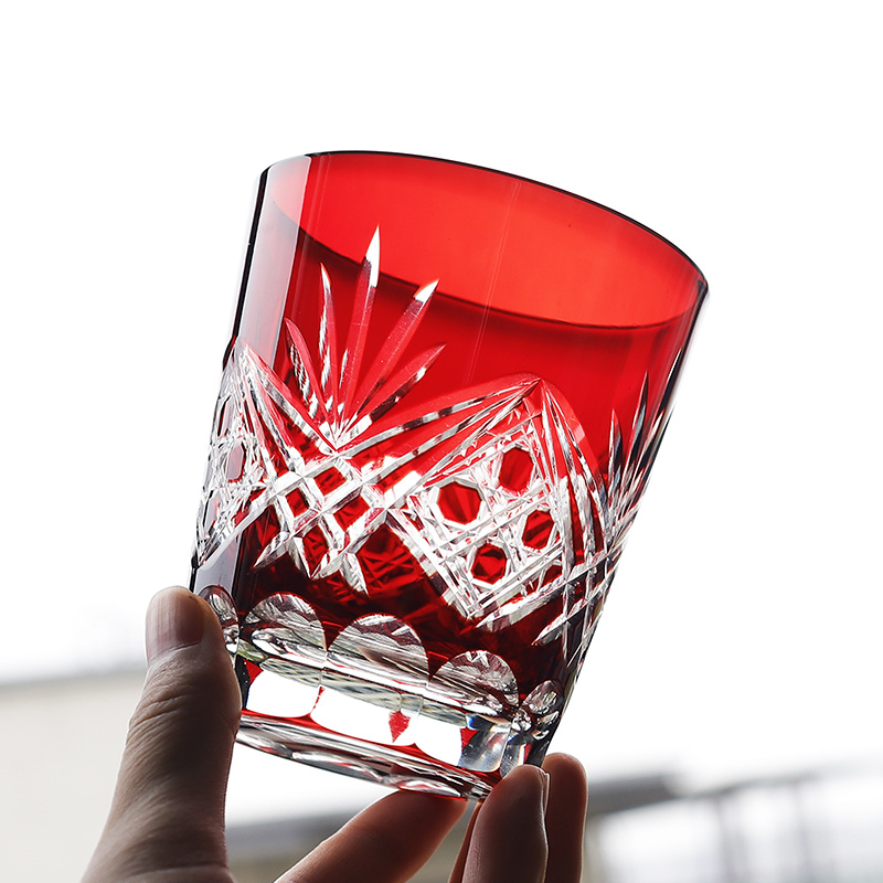 Wine To Beer To Liquor - Bicchiere da Whisky in cristallo rosso