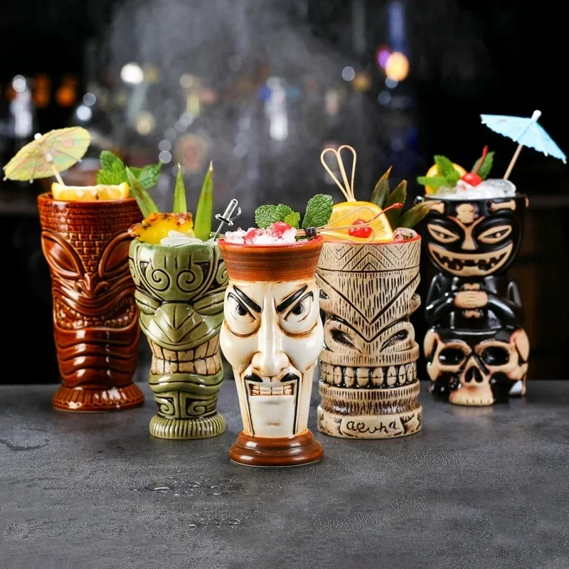 Wine Beer Difference - Diversi tipi di tazze Tiki Hawaii