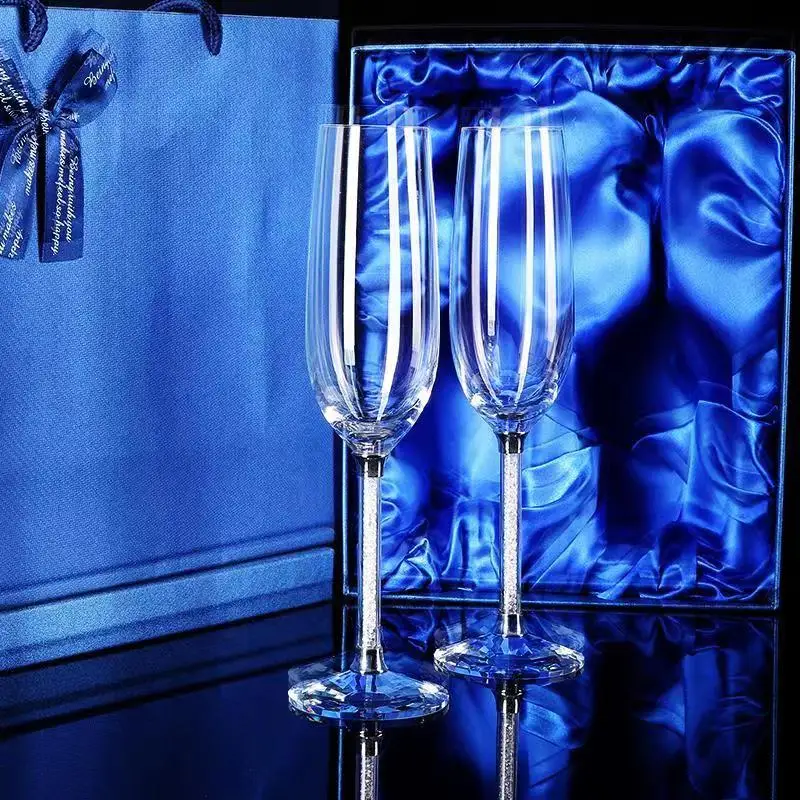 Champagne Flute Pair - Bicchiere da vino da sposa creativo,