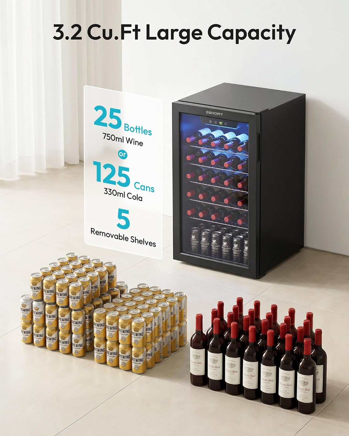 Frigorifero per Bevande da 125 - Wine Beer Fridge recensione e prezzo