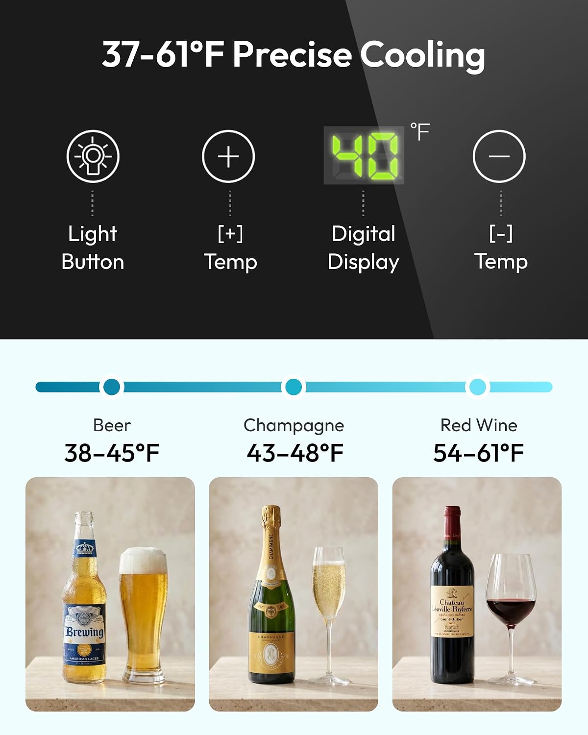 Frigorifero per Bevande da 125 - Wine Beer Fridge recensione e prezzo