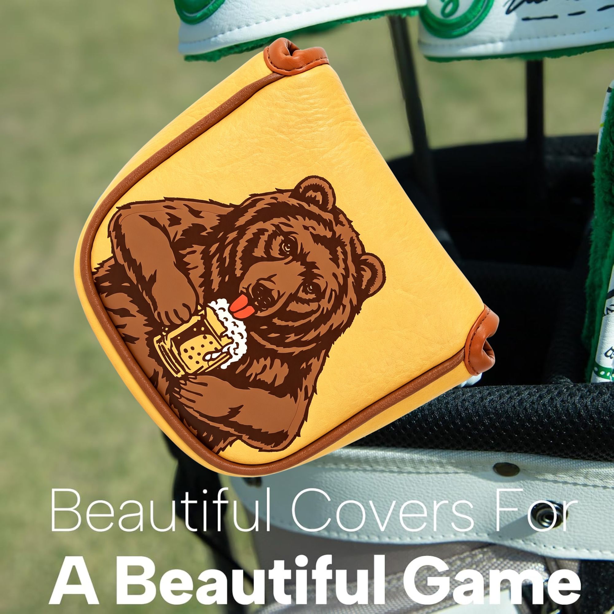 Copritesta da golf ricamato co - Beer & Wine Downtown recensione e prezzo