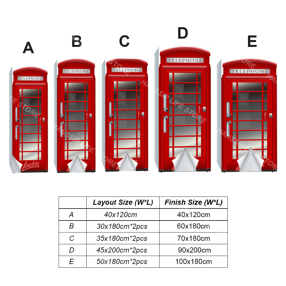 Retro Phone Booth stampato fri - Wine Beer Fridge recensione e prezzo