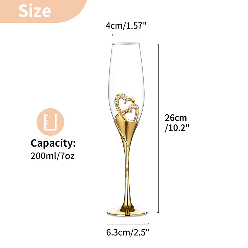 Bicchieri da vino rosso da 200 - Champagne Flute Pair recensione e prezzo