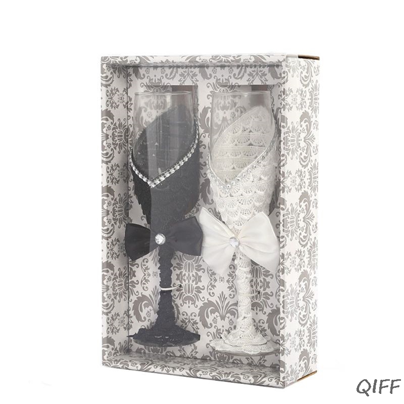 1 paio di abiti da sposa fatti - Champagne Flute Pair recensione e prezzo