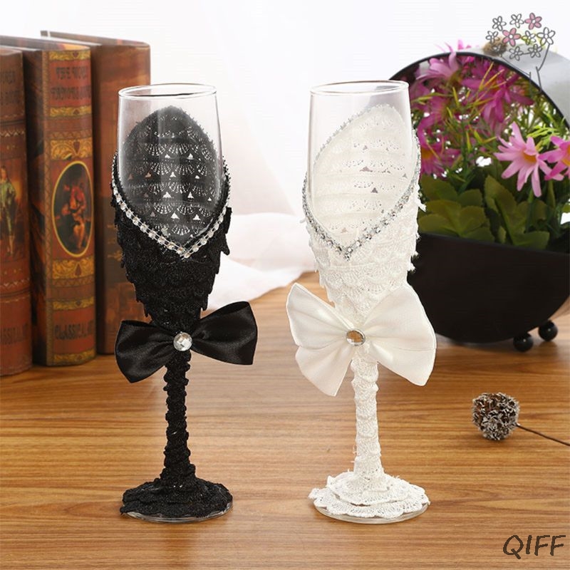 1 paio di abiti da sposa fatti - Champagne Flute Pair recensione e prezzo