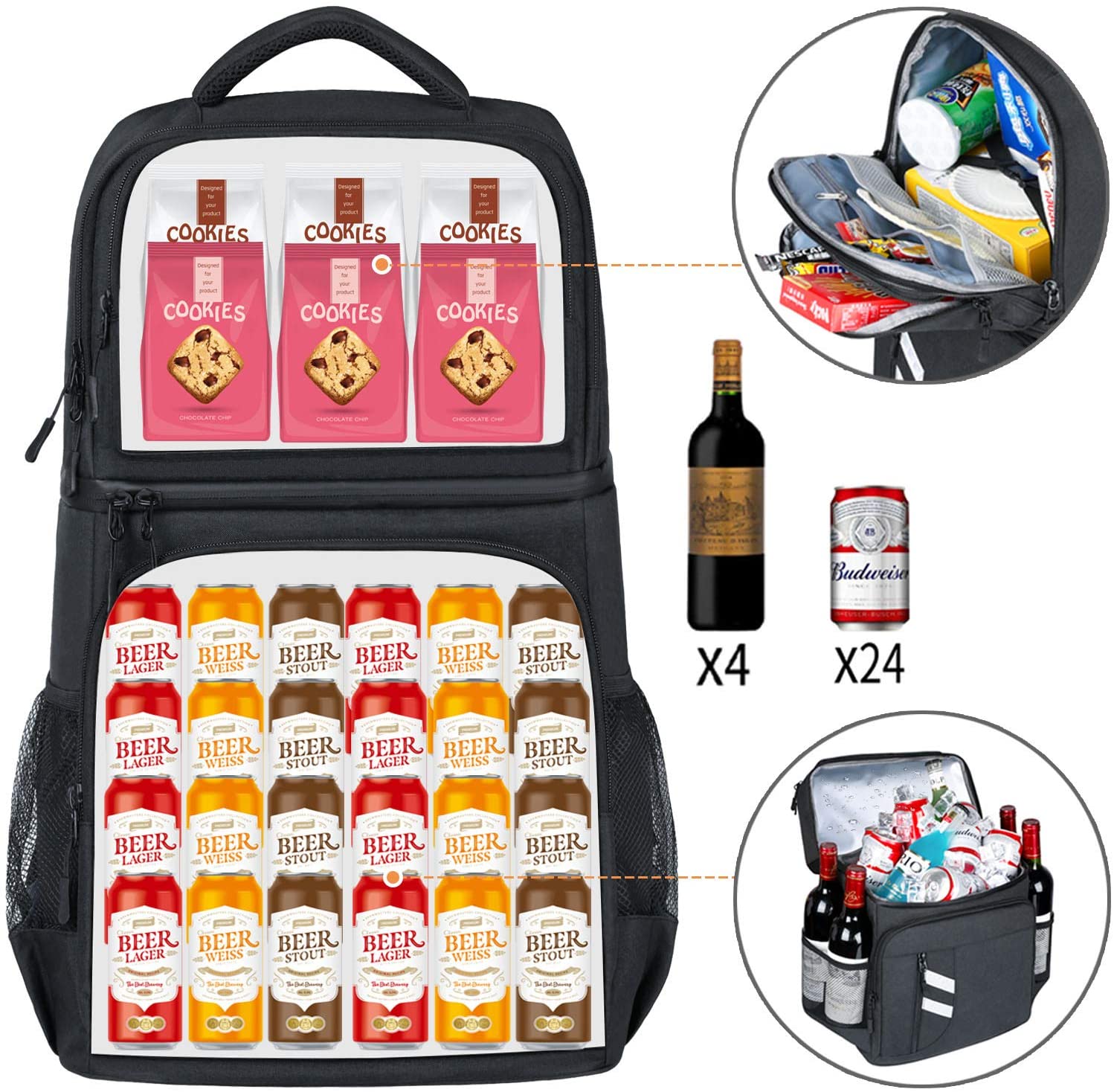 DENUONISS Zaino termico 2 in 1 - Wine Beer Fridge recensione e prezzo