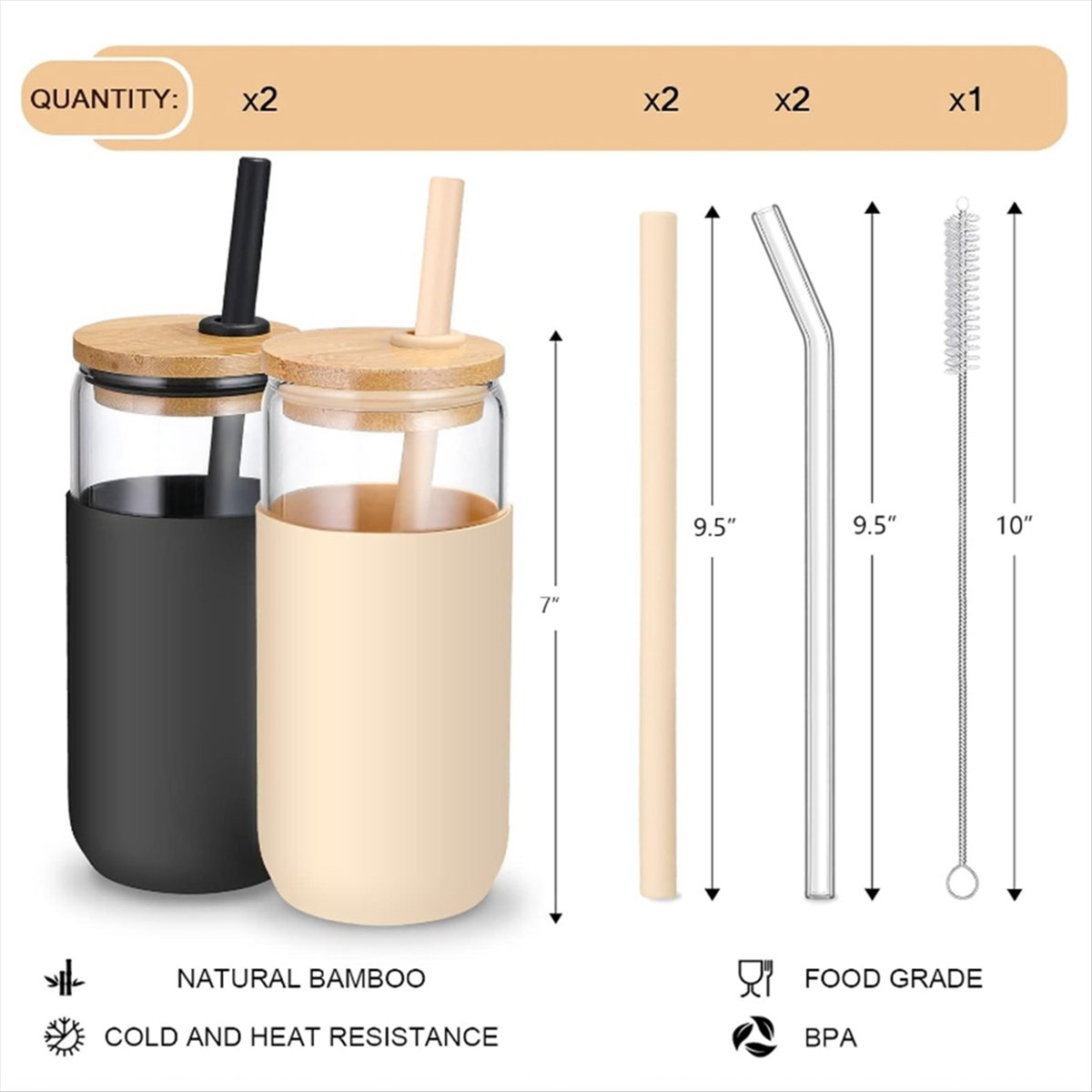 Bicchieri in vetro da 20 OZ a  - Beer & Wine Downtown recensione e prezzo