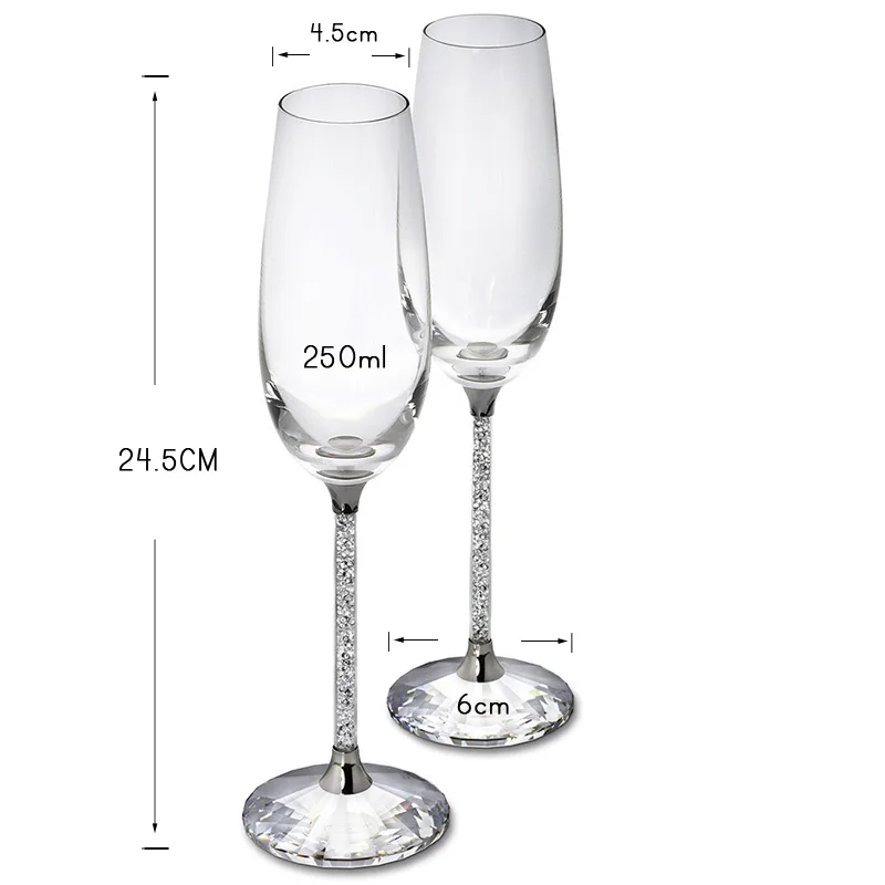 Bicchiere da vino da sposa cre - Champagne Flute Pair recensione e prezzo